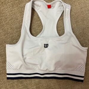 Wilson Sports Bra Gray/Black Size Small